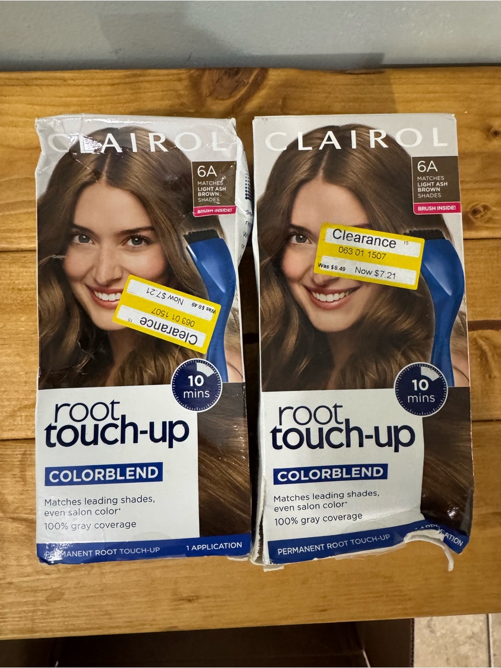 Clairol Root Touch-Up Colorblend 6A Light Ash Brown - 2 Pack